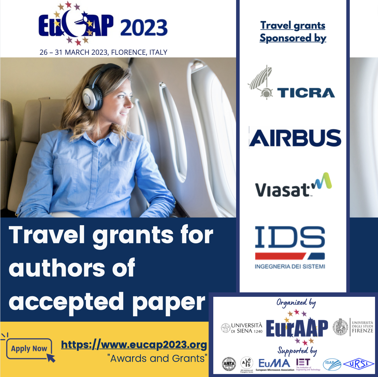 Apply for a travel grant for EuCAP 2023! EurAPP